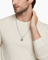 Libra Amulet in Sterling Silver with 18K Yellow Gold, 23mm